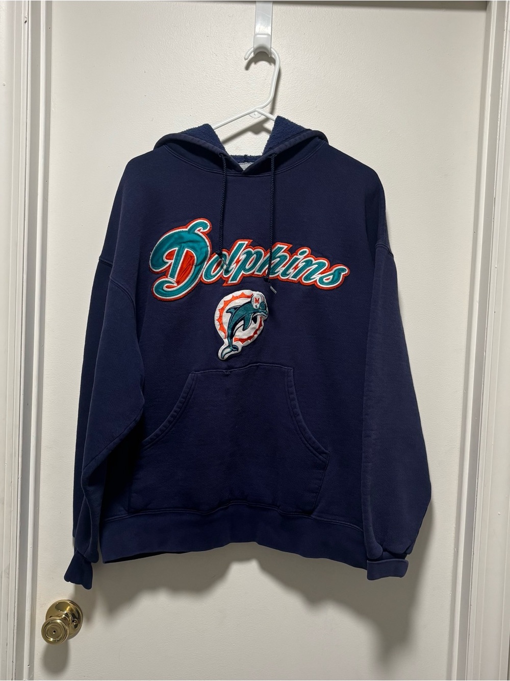 Majestic Miami dolphins Navy Hoodie vintage xl unisex 90s y2k sports football